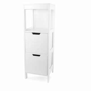 osoltus Badregal osoltus Badkommode Badschrank Badregal Hampton 89cm Holz weiß
