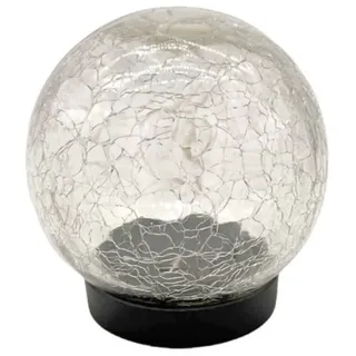 Kynast LED Solar Glaskugel Gartenkugel 10 LED 10 cm Glas transparent