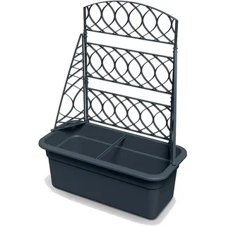Prosperplast Blumentopf mit Pergola 58 x 78 cm Anthrazit