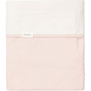 Koeka, Babydecke, Kinderdecke cotton Fleece Napa blush (100 x 150 cm)