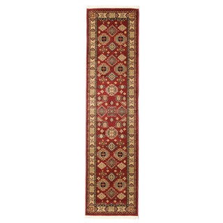 Schirwan Kazak Teppich - Rot / Beige 80x300