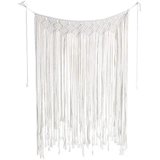 Asudaro Makramee Vorhang, 107 * 75 cm Makramee Wandbehang Chic Handgefertigte Baumwolle Gewebt Tapisserie Handwerk für Indoor Outdoor Hochzeit Hintergrund böhmischen Home Decoration Türvorhänge