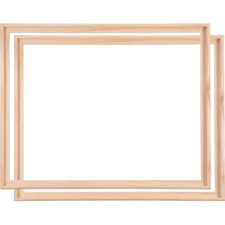 BK BILDERRAHMEN KOLMER Schattenfugenrahmen Eiche Hell 70x100 cm 2er Set