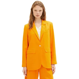 TOM TAILOR Denim Damen Leinen Basic Blazer - M