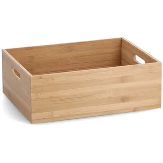 Zeller Aufbewahrungskiste Bambus 30 cm x 40 cm x 14 cm Natur