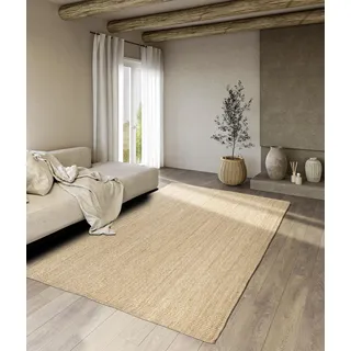Villeroy & Boch Rosalie Juteteppich", beige (naturgold), B:120cm H:10mm L:170cm, Jute, Teppiche, Teppich, Läufer, 100% Jute, Natur, Wohnzimmer, Esszimmer, Schlafzimmer, GRS