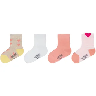 CAMANO Socken 4er Pack Rosa 15-18