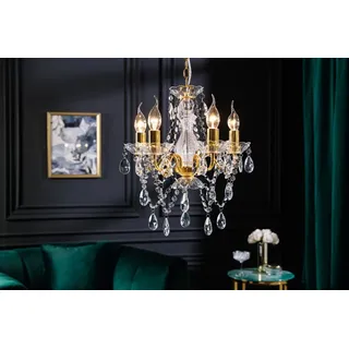 riess-ambiente Kronleuchter DIAMONDS S 40cm gold, ohne Leuchtmittel, Wohnzimmer · Acryl · Schlafzimmer · Barock Design goldfarben