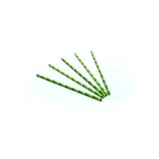 Sier Disposables Trinkhalm Papier Bambus look Maße (Ø x L): 6 mm x 20 cm, 200 Stück
