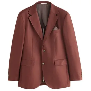 Next Sakko N. Premium Tailored Fit Anzugsakko aus Leinen (1-tlg) braun 22 (GB: 34S)