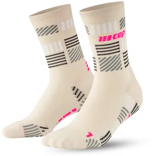 CEP - THE RUN Mid Cut – Laufsocken für Damen – Mittellange Laufsocken mit Kompression für Damen – Performance Running Socks für Sport & Training – Für mehr Komfort beim Laufen - S