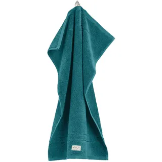 Gästehandtuch GANT "Gästetuch Premium Towel 1er Pack" Gr. S, blau (türkis), B:30cm, Obermaterial: 100% Baumwolle CO., Handtücher