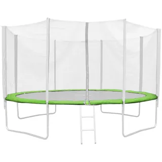 Jawinio Randabdeckung Trampolin-Zubehör Grün 366x400 cm