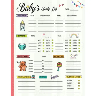 Baby's Daily Log Book: Track Your Newborn Baby’s Schedule | Baby Eat, Sleep & Poop Journal | Baby Log Book Daily Tracker | Baby Log Book for Newborns (Baby Supplies)
