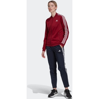 Trainingsanzug ADIDAS SPORTSWEAR "ESSENTIALS 3-STREIFEN" Gr. XL (46/48), bunt (legink, cburgu) Damen Sportanzüge Trainingsanzüge
