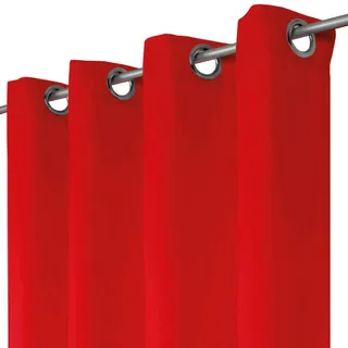 BestLivings Dekoschal Ellen Ösen 140x245 cm rot - karminrot