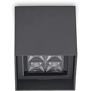 LINDBY Eveta 1 rund schwarz Aluminium