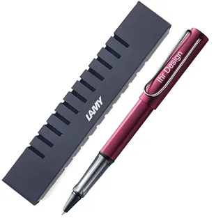 Lamy AL-star black purple Tintenroller 329, mit Gravur (Lasergravur), V60