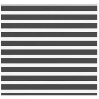 vidaXL Doppelrollo 165 x 100 cm Zebra schwarz