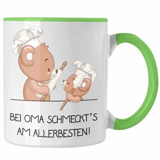 Trendation Tasse Trendation - Oma Geschenk Geschenkidee von Enkel Enkelin Geburtstag Ge grün