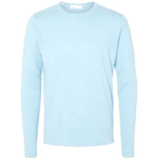 Selected Herren Rundhals Pullover SLHROME Winter Sky_Grau 16079774 L
