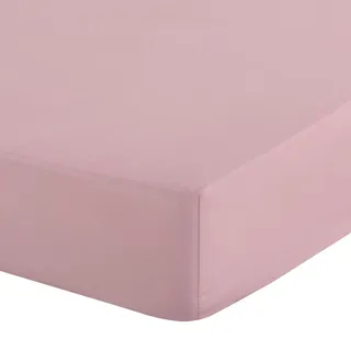 Eurofirany Spannbettlaken Baumwolle 140 x 200 - 160 x 200 cm rosa