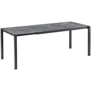BEST Freizeitmöbel Palazzo Gartentisch 120-200 x 80 x 75 cm Anthrazit