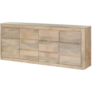 MASSIVMOEBEL24.DE Sideboard 200 x 80 x 40 cm Weiß