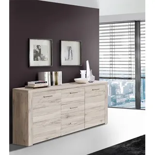 Sideboard Kommode Anrichte Mehrzweckschrank 196cm Wohnzimmer sandeiche 53772343