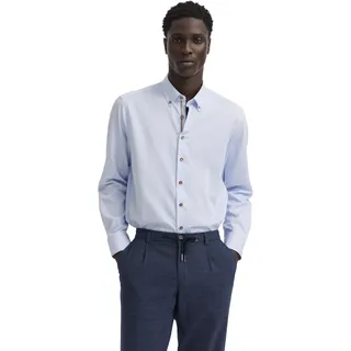 bugatti Herren Businesshemd 9350-18507E | Modern Fit Baumwolle Gestreift Button-Down - 3XL