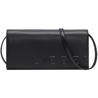 Mini Bag LIEBESKIND BERLIN "Crossbody XS PAPER BAG LOGO CARTER" Gr. B/H/T: 21 cm x 10 cm x 2 cm, schwarz (black) Damen Taschen Handtaschen