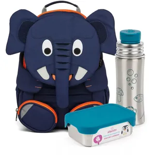 Affenzahn Großer Freund Bundle mit Trinkflasche und Brotdose Kita Rucksack Set