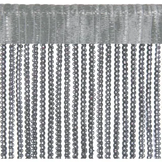 BestLivings Fadenvorhang Metallic-Streifen anthrazit - dunkelgrau ca. 140 x 250cm