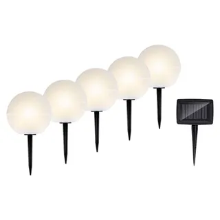 Grundig LED Gartenleuchten mit Farbwechsel Kunststoff Solarzelle lila/weiß