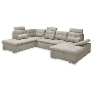 ed-lifestyle Eckcouch Polyester 5-Sitzer U-Form Beige