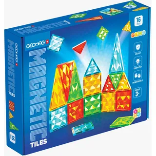 GEOMAG Magnetic Tiles Gems Bausatz 16-tlg.