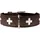 Hundehalsband braun/schwarz 65