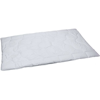 Pflegeleichte kühle Sommer-Bettdecke aus Mikrofaser, unkompliziert mit Füllung bei 60° waschbar, 155 x 220 cm