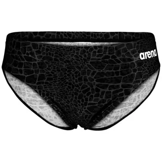 Arena Badeslip Snakeskin Schwarz 8