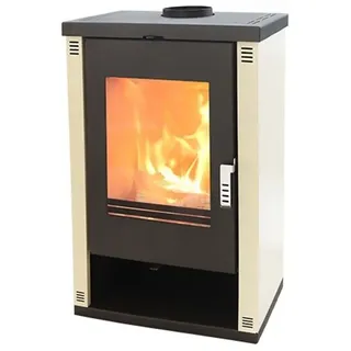 Kaminofen Ofen Holzofen Verso Theia Weiß BImSchVII 9kw EEK- A+ - Weiß