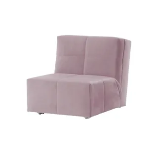 Nehl Schlafsessel Solino Velours 85 x 85 x 102 cm Rosa/Pink mit Schlaffunktion