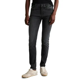 Marc O'Polo DENIM Damen, Jeanshose mit Stretch-Anteil skinny fit Grau (Multi/Mid Grey),