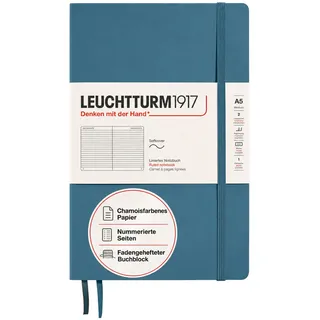 Leuchtturm1917 Notizbuch A5 liniert Blau