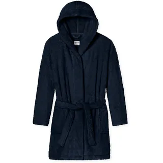 SCHIESSER Morgenmantel Teddy-Fleece Comfort-Fit dunkelblau L
