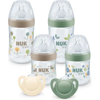 NUK for Nature Perfect Start Set - Beige/Braun/Grün/Transparent