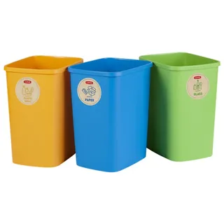 Curver Eco 3er-Set 25 l Mehrfarbig
