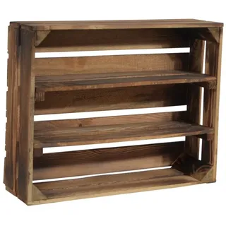 CHICCIE Holzregal Schmalhanz 50 x 40 x 15 cm Braun