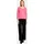 Feinstrickpullover mit V-Ausschnitt Pink 48