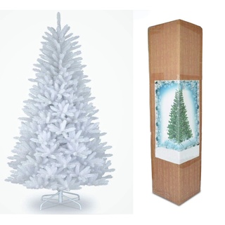 SHATCHI Weiß 12ft/360cm Künstlichen Weihnachtsbaum Alaskan Pine 2800 Spitzen Xmas Home Dekorationen 3.6m, Metallständer, Plastic