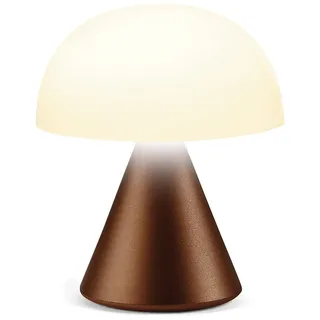 Lexon MINA Mini wiederaufladbare kabellose LED-Tischlampe, für Nachttisch oder Schreibtisch, mit Dimmer, bis zu 12 Stunden Akkulaufzeit – Glänzend